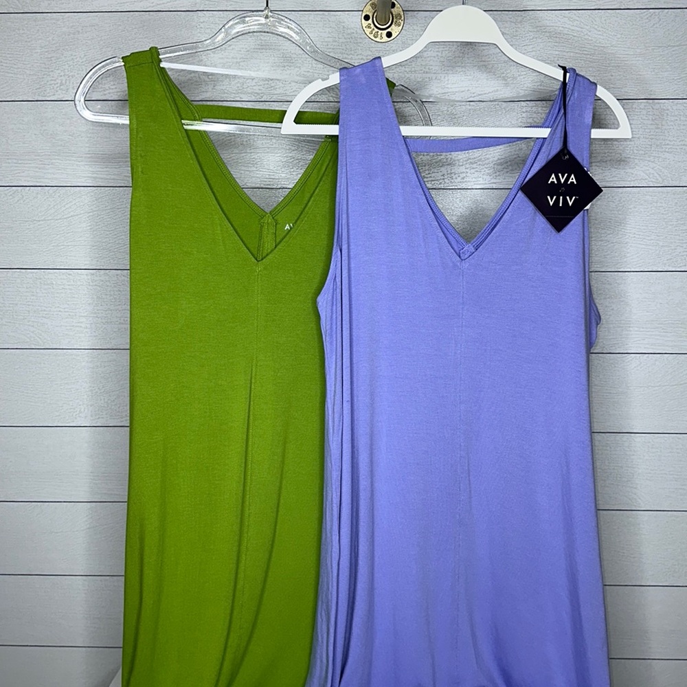 Two A line Sleeveless Dresses from Ava & Viv.